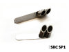 Double Sidepipe 2x8 mm, right