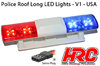 LED-Leuchtbalken für US Einsatzfahrzeuge, abgerundet (blau/rot)